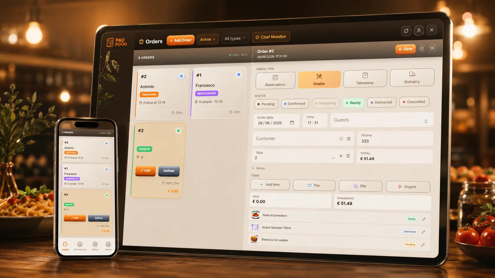 Manage your restaurant like never before